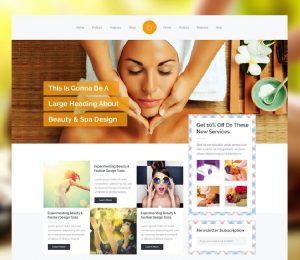Image of A Website Template For Beauty Spa
