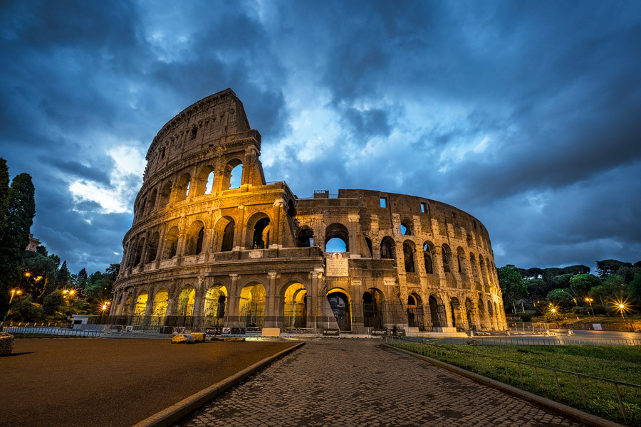 A Beautiful Breathe-Taking Look of Roman Colosseum in Rome, Italy.